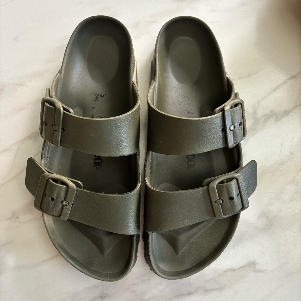 Birkenstock EVA Olive Green Arizona Sandals